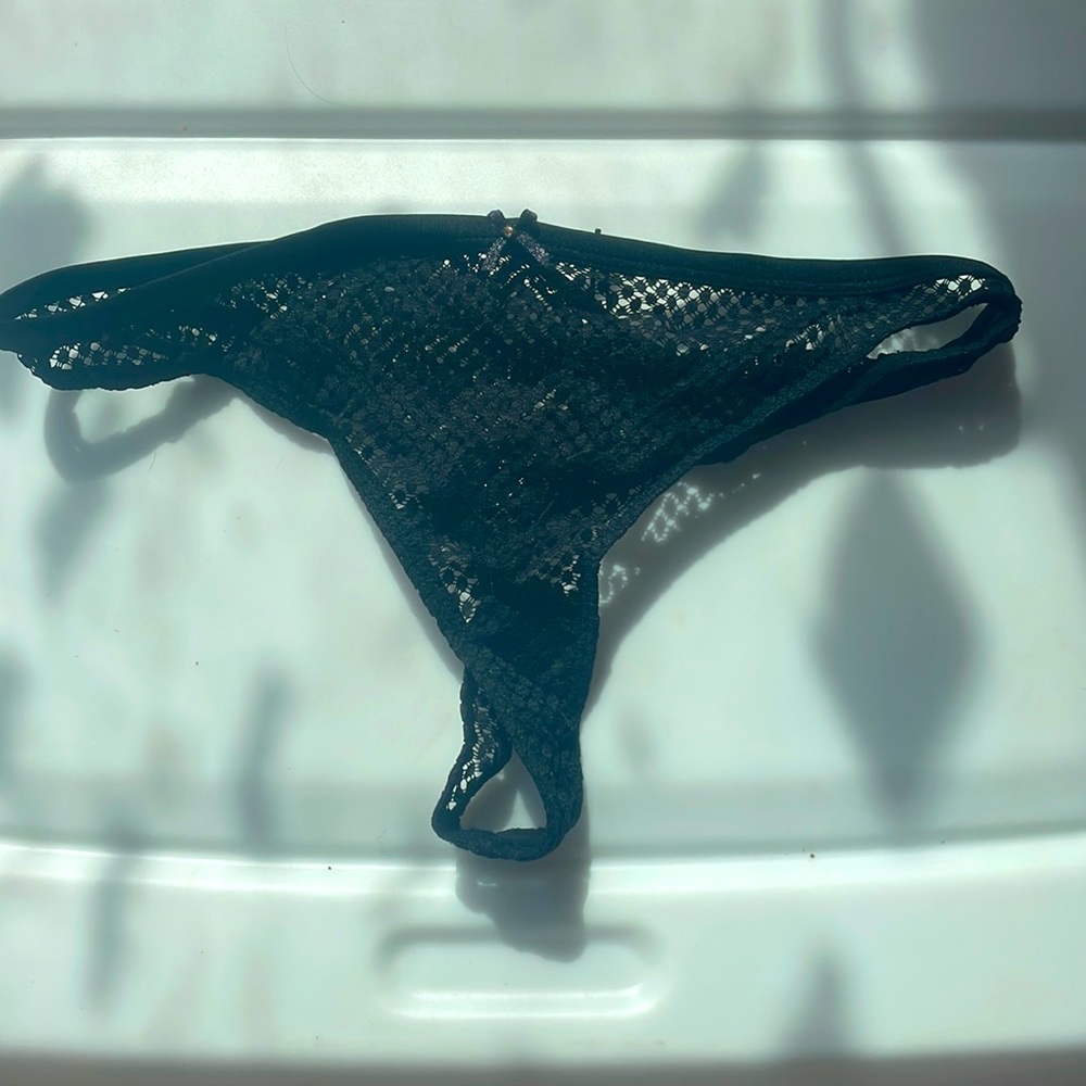 Gooseberry Intimates fishnet thong